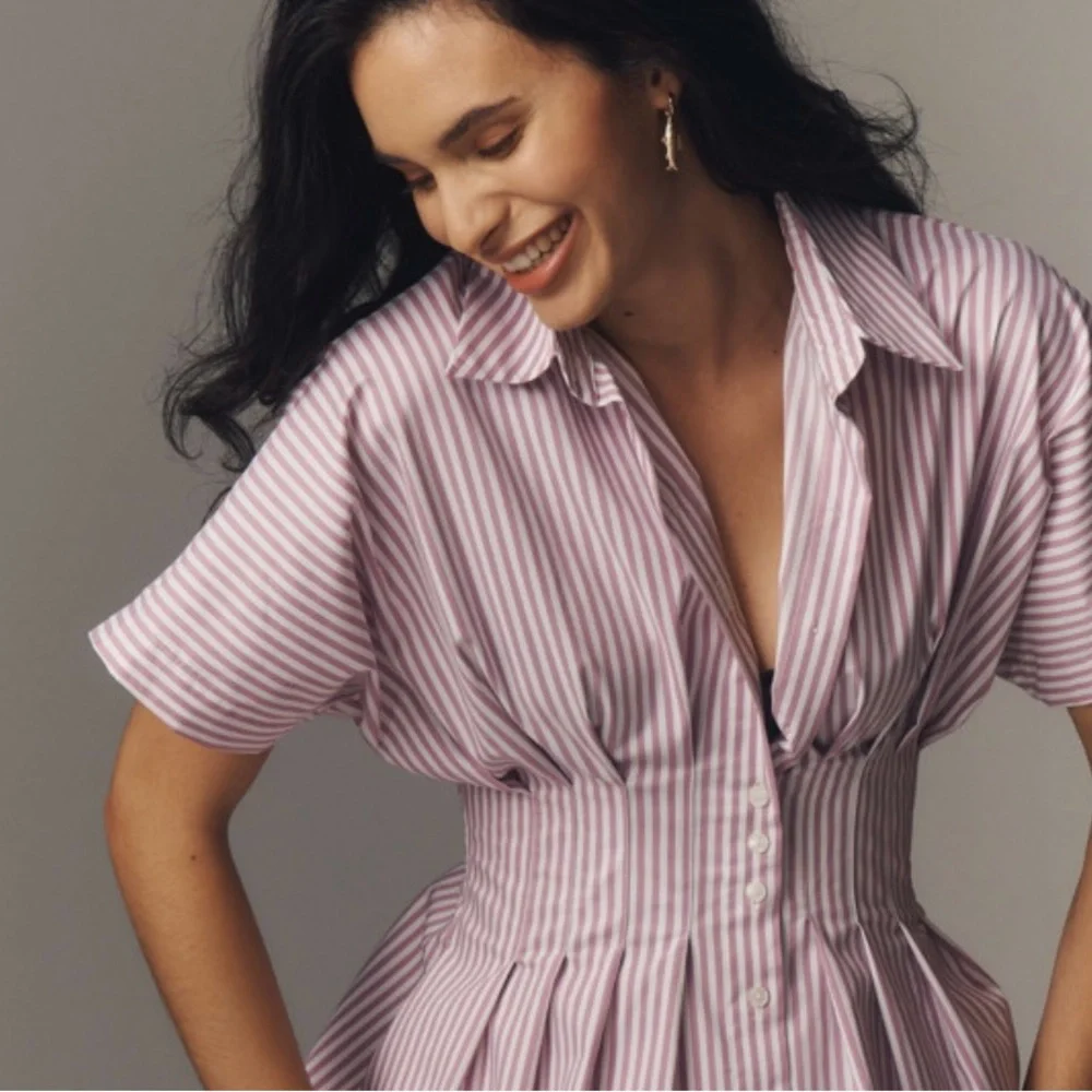 Anthropologie Esquise Tobie dress XS purple
Motif stripe - Picture 2 of 7